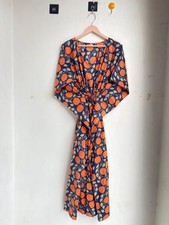 Multi Kitty Kaftan Algodón Indio Para Mujer Ropa de Moda Kaftan Vestido de Baño
