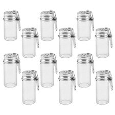 Llavero botellas de deseos pequeñas 12 piezas - frascos de vidrio en miniatura para perfume o