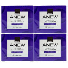 4 x Avon Anew Platinum Crema de Noche con Protinol 50 ml