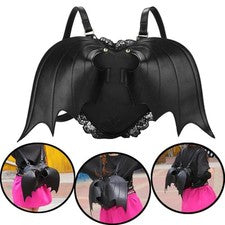 Moda Mujer Mini Mochila Monedero, Murciélago Ala de Ángel Bandolera