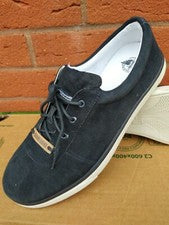 Dockers Alpha Caqui Para Hombres Azul Marino Gamuza Cuero Entrenadores Informales Zapatos Tenis