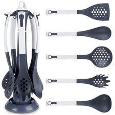 NUEVO juego de utensilios de cocina con soporte de 5 el.