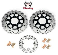 Front rear Brake Rotors & Brake Pads For Honda CBR1000RR 2006-2007