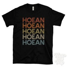 CAMISETA HOEAN ESTILO RETRO REPETIDO Hombre y Mujer Novedad Genial Nombre Regalo