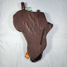 Mochila de cuero sintético mapa de África marrón novedad bolso de viaje diseño único nueva con etiquetas