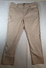 Pantalones Gap 5 Bolsillos Para Hombre 40x30 Caqui Beige Ajustados Rectos Estilo Clásico