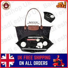 Bolsa de inserción de forro de fieltro para bolso Longchamp maquillaje viaje monedero organizador