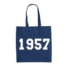 1957 Estilo Universitario - Lienzo Bolsa - 66th Regalo Cumpleaños 66 Ideas
