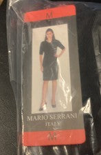 Vestido tejido Mario Serrani Italia para mujer talla M negro