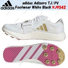 Adidas Adizero TJ/PV Calzado Blanco Negro KJ9542 Hombre Talla