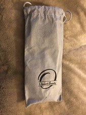 Juego de 3 brochas de belleza opulentas transparentes en bolsa gris