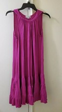 Moda Bug Fucsia Manga Larga Vestido de Carrera Para Mujer Talla Nuevo con Etiquetas