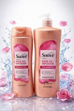 Set de champú y acondicionador para infusión de aceite de rosa Suave cuidado del cabello voluminizador 12,6/28 oz