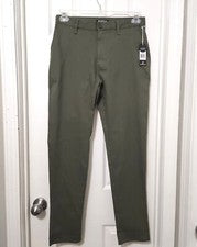 Pantalones verdes militares Elwood ajustados ajustados mezcla de algodón para hombre 30 x 30 nuevos con etiquetas
