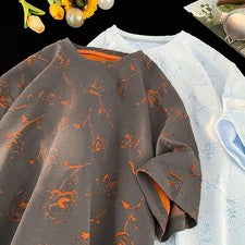 Camiseta de algodón de gran tamaño para hombre Camiseta informal de verano Talla grande Moda Top 5XL