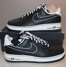 ZAPATOS/ZAPATILLAS NIKE AIR FORCE 1 '07 PRM HOMBRE CUERO NEGRO TALLA 10.5 NUEVOS EN CAJA