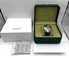 Reloj Pulsera Swatch X A Bathing Ape Colaboración BAPE De Colección Sin Usar