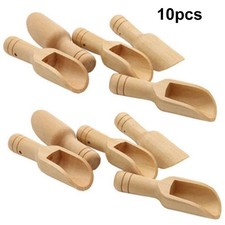 Juego de 10 cucharas de madera miel café especias sal azúcar cocina herramienta de mano hogar