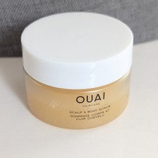 Exfoliante Ouai Haircare cuero cabelludo y azúcar corporal aceite de coco tamaño de viaje 1 oz nuevo con etiquetas