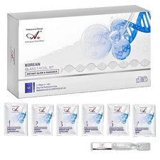 Kit facial profesional de vidrio coreano monodosis A+ de 7 pasos con suero de refuerzo, 150 g