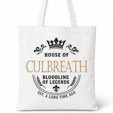 Bolso de Mano CULBREATH Family Surname House Of White Algodón