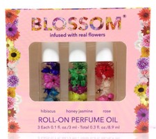 Blue Cross - Blossom - Kit de aceite de perfume enrollable - 3 x 0,1 oz