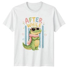 Camiseta After While Mujer Cocodrilo Animales 2026 Regalo Cumpleaños Para Ella