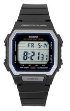 Reloj para hombre Casio digital con correa de resina esfera negra de cuarzo W-738H-1AV 100M