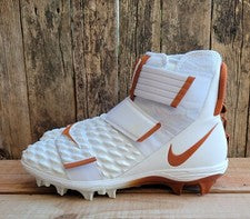 Botines Nike Force Savage Elite 2 Texas Longhorns para hombre talla 13,5 blanco naranja CI9868