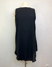 Nuevo con etiquetas Vestido The Coverii Mujer Negro Sin Mangas Espalda Abierta Alto-Lo Cambio Talla S