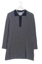 Vestido de punto Zara tejido estampado integral viscosa mujer negro blanco 36