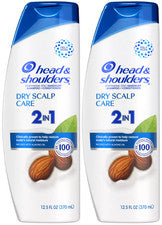 CHAMPÚ Y ACONDICIONADOR 2 en 1 para el cuidado del cuero cabelludo seco cabeza y hombros, paquete de 12,5 oz-2