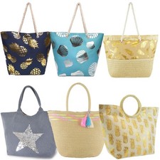 Mujer Paja Bolsas de Playa Moda Mujer Bolso Bandolera Bolso de Mano Mujer Bolsa