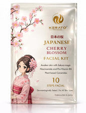 Kit facial japonés flor de cerezo KERATOPLUS | 10 pasos, 109 g