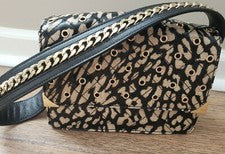 Mini Bolso de Hombro Vera Bradley Vintage Designs Leopardo Dorado Edición Limitada Y2K VB