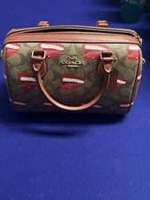 Bolso Cartera Coach X Tom Wesselmann (CQ033) Rowan Mediano Cuero NUEVO