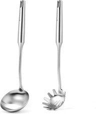 Juego Cucharones Acero Inoxidable Sopa Pasta Colador Cocina Utensilios Regalo