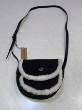 Bolso de mano Bearpaw para mujer imitación gamuza piel de oveja correa ajustable silla de montar