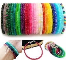 Pulsera de piedras preciosas mujer hombre brazalete regalo bisutería diferentes tamaños