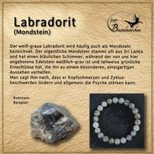 Pulsera de piedra natural labradorita, cuentas de piedra natural real de 8 mm, SN9679
