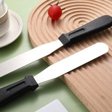 Espátula de acero inoxidable de 6 pulgadas para decoración de pasteles nata y repostería trabajo