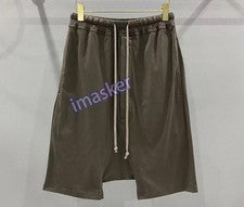 Pantalones Cortos Harén de Verano para Hombres Pantalones Cordones Cintura Media Informales Pantalones Medianos Pantalon