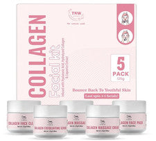 TNW- El kit facial de colágeno lavado natural para piel firme y radiante, 125 g