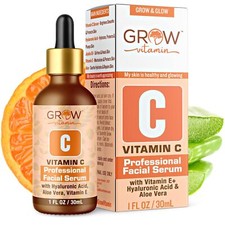 Suero facial de vitamina C - Suero facial removedor de manchas oscuras, suero de vitamina C con hialurón