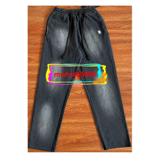 Pantalones deportivos de gel estampados High Street Style pantalones informales para hombre y mujer