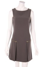 Vestido Vaina B.YU Cremallera S Marrón Oliva NUEVO