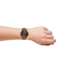 Oozoo Acero Inoxidable Unisex Reloj C20103 Cuarzo Pulsera Marrón Vintage Series