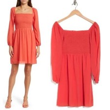 Mini Vestido Tash & Sophie Calzoncillo de Gasa Manga Larga Coral Para Mujer Talla Grande Nuevo con Etiquetas