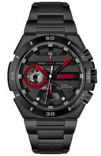 RELOJ HOMBRE HUGO BOSS 1530339 ESFERA NEGRA ACERO INOXIDABLE PULSERA 46MM