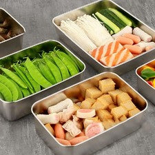 Utensilios de cocina caja de almacenamiento acero inoxidable caja fresca a estrenar